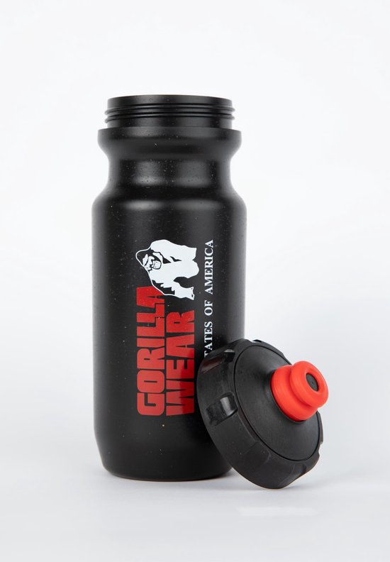Gorilla Wear Sustainable Grip Bidon - Drinkfles - 500 ml - Zwart van Gorilla Wear — afbeelding 2
