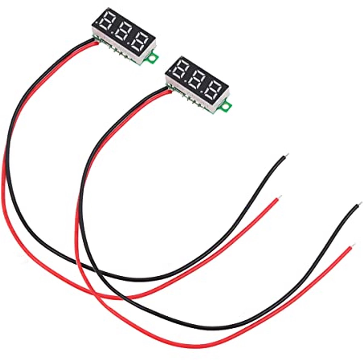 Mini Digitale Voltmeter 2 x Spanningstester 2,5 V-30 V met LED-Display