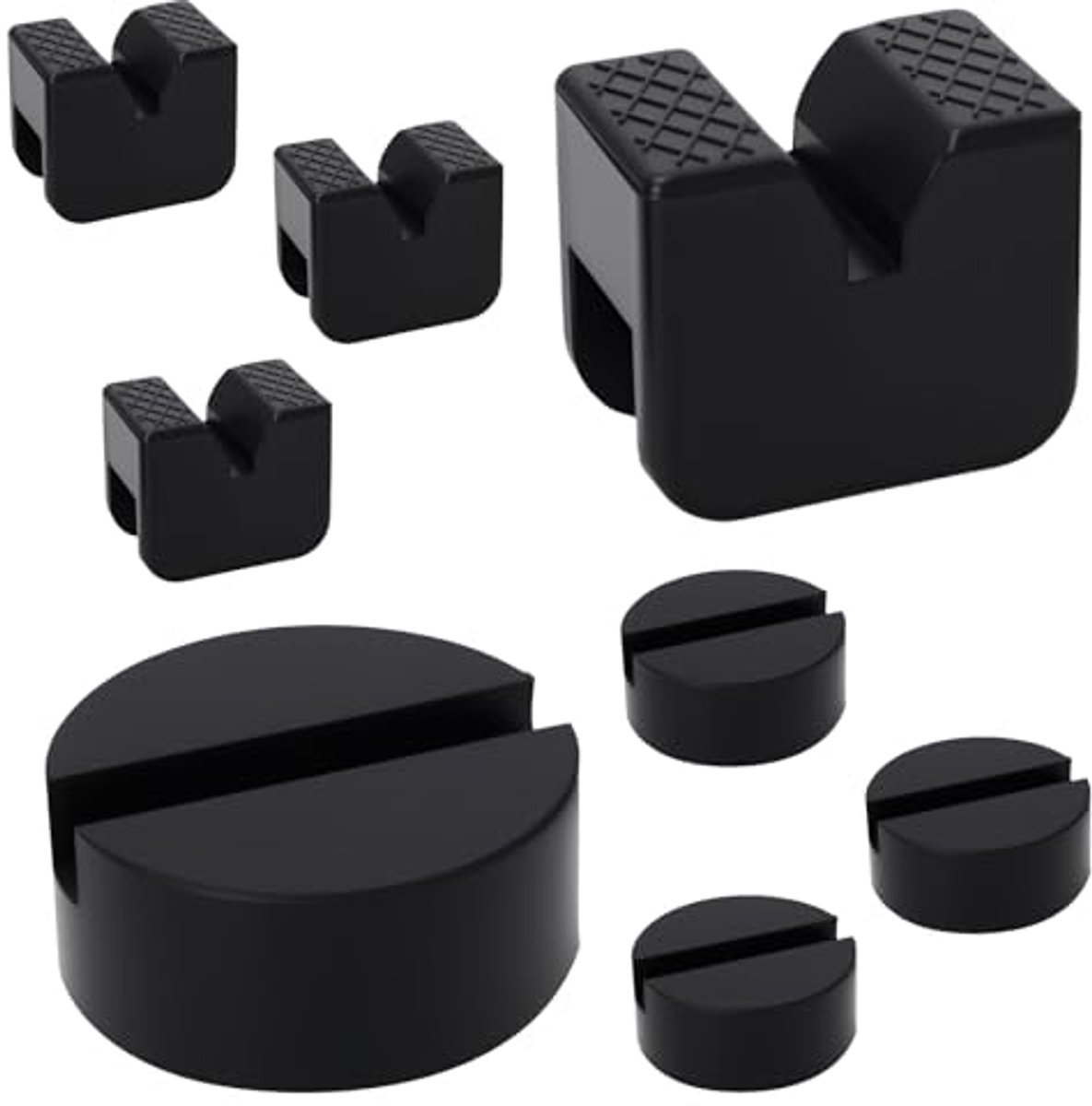 8 Stuks Universele Rubber Jack Stand Pads - Bescherming voor Auto Tillen