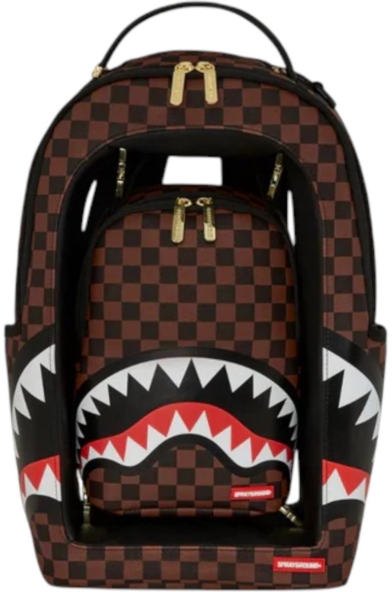 Spraground Tas Bruin 910B7223 Sharks in a hole in Paris