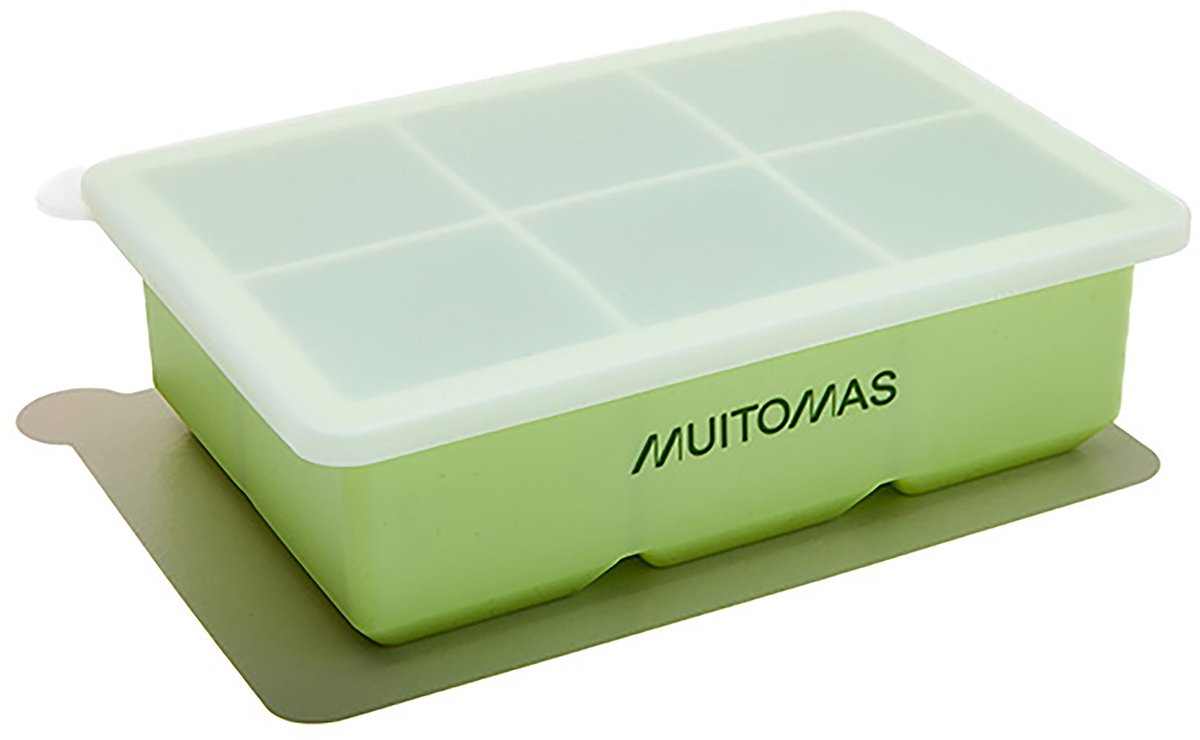 Muitomas IJsblokjesvorm - Siliconen - Stijlvol design - Duurzaam & herbruikbaar - Groen