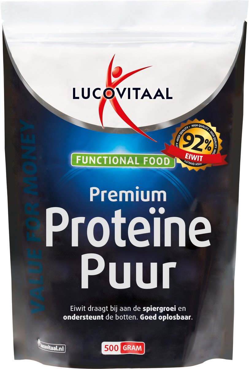 2+2 gratis: Lucovitaal Premium Soja Proteïne Puur 500 gr