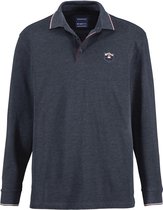 Babista herren Poloshirt Met Lange Mouwen - 50 - donkerblauw - Plus Size
