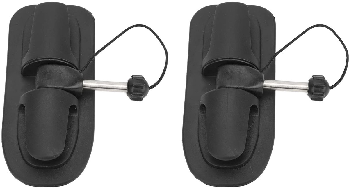 Paddle Holder PVC Black 1 Pair Oar Tensioner Paddle Lock Support Universal for Inflatable Boat Kayak Canoe Rubber Boat Raft 0.4in Iron Core Boat Accessory