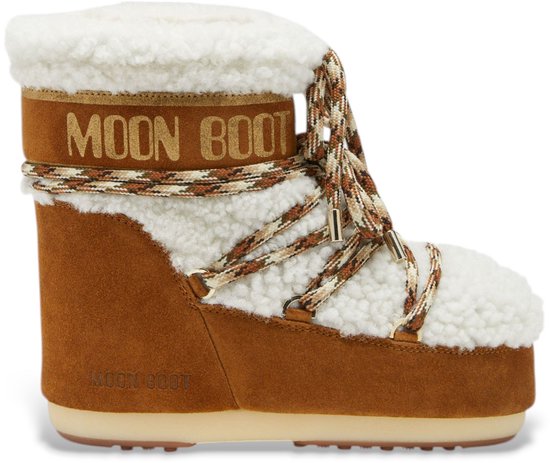 MOON BOOT Icon Low Shearling Bottes pour femmes Femme - Marron - Taille 36/38