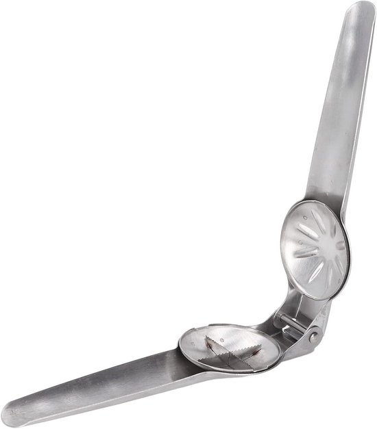 Fackelmann Notenkraker, hoogwaardige notenkraker, robuust gegoten zink met zeer goede krachtoverbrenging (kleur: zilver), hoeveelheid: 1 stuk, ca. 17 cm