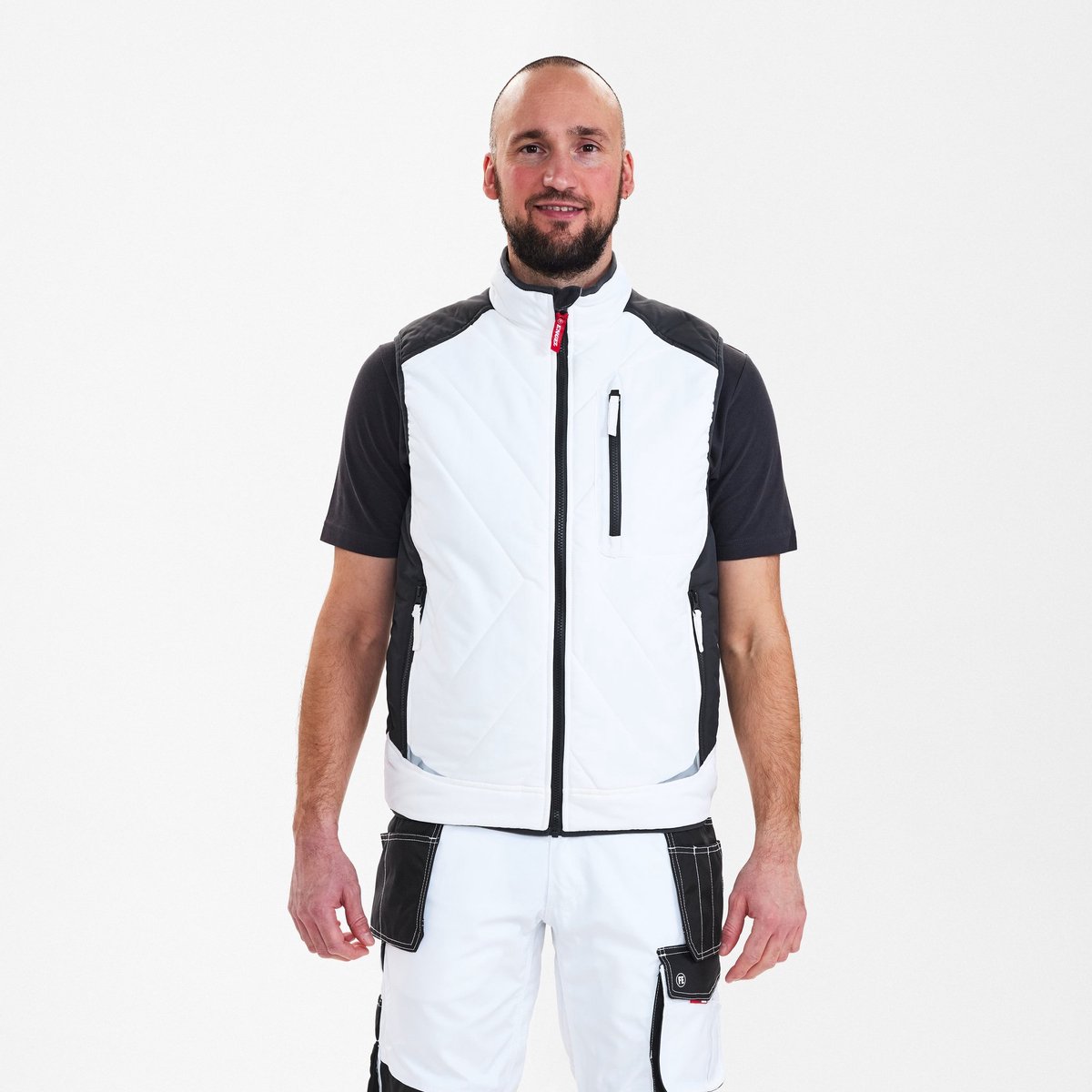Engel Galaxy gewatteerd bodywarmer 5850-193 - White / Anthracite Grey - S