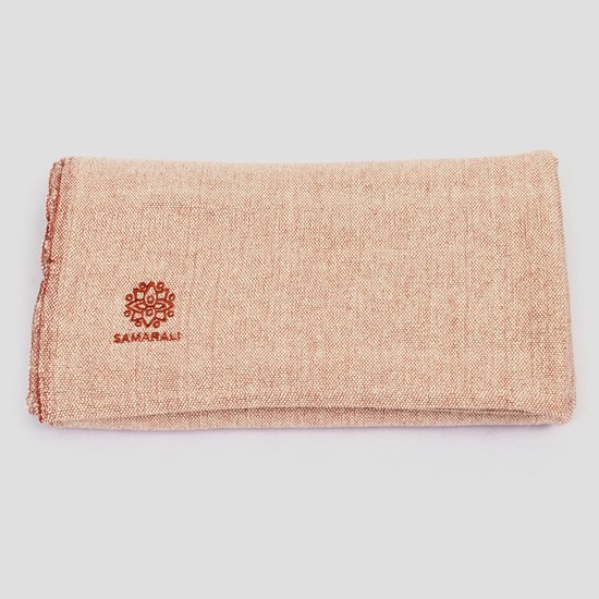 Samarali Yoga Deken Chambray Terracotta - 100% Biologisch katoen - 200x150 cm - Handgemaakte meditatiedeken - Comfort en veelzijdigheid van Samarali — afbeelding 2