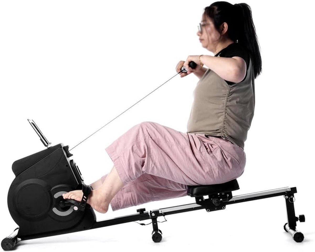 Opvouwbare Roeimachine met 8 Niveaus van Weerstand voor Thuisgebruik - Opvouwbare - €488,73