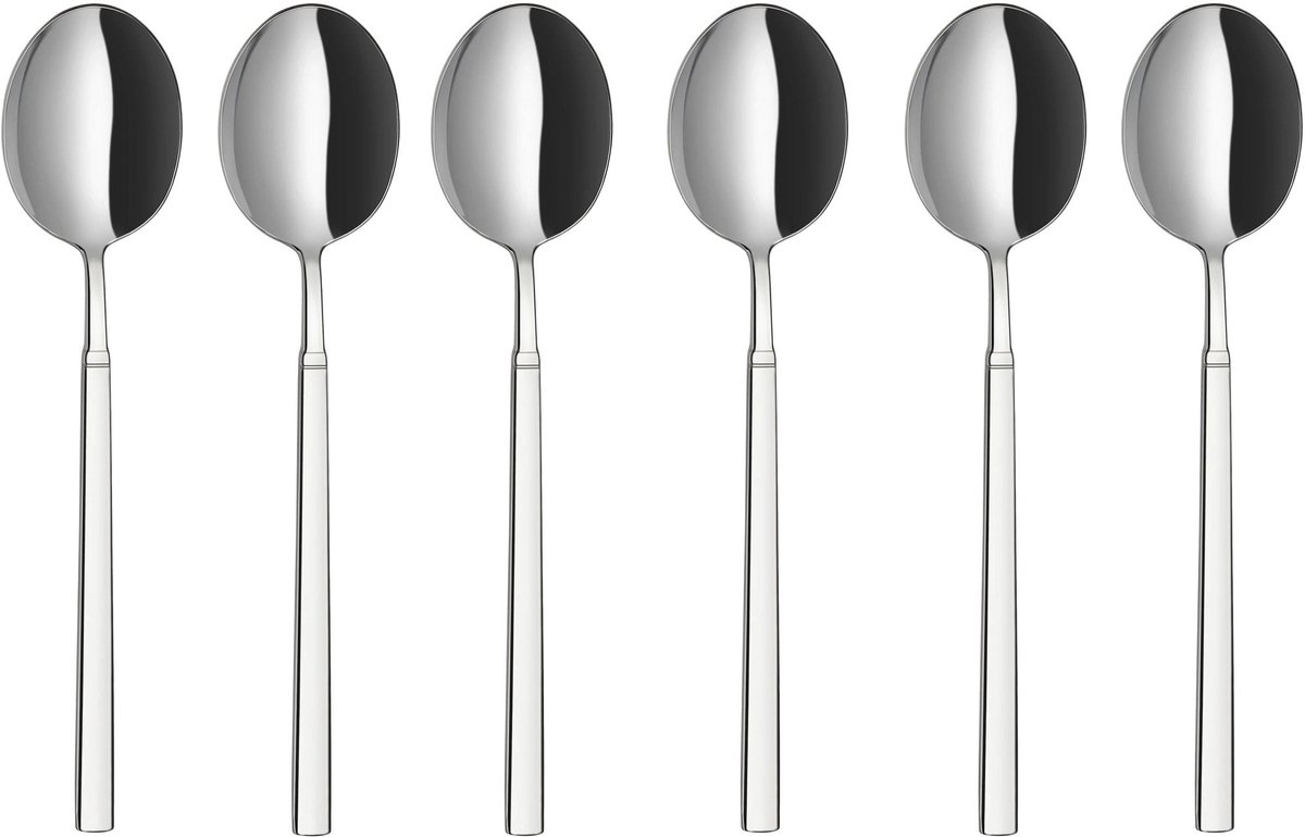 Bonna Tafellepel - Grace - RVS - 21 cm - set van 6
