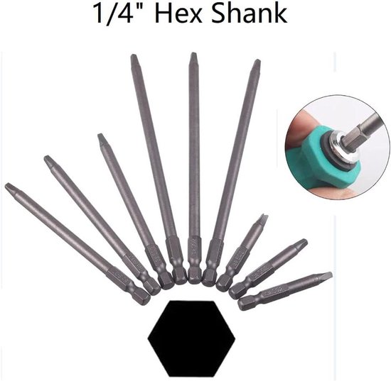 6pcs Embouts de Tournevis Magnétiques à Tête Hexagonale Intérieure H2.5 6pcs Embouts de Tournevis Magnétiques à Tête Hexagonale Intérieure H2.5
