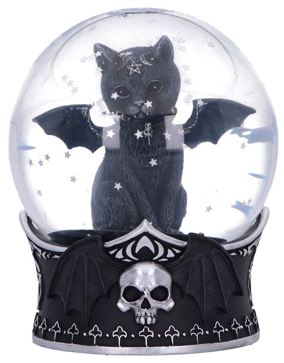 Nemesis Now - Malpuss Snow Globe Beeld/figuur - Zwart