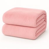 Hoeslaken polaire Decoware® Teddy - Rose - 200 x 200 cm - Extra chaud et doux - Pour Matelas jusqu'à 30 cm