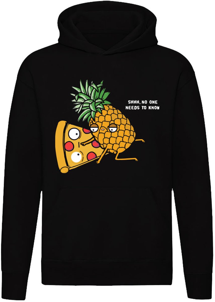 Ananas op pizza Hoodie - eten - hawai - pizzaria - oven - italie - hawaiaans - feest - discussie - verjaardag - humor - grappig - unisex - trui - sweater - capuchon