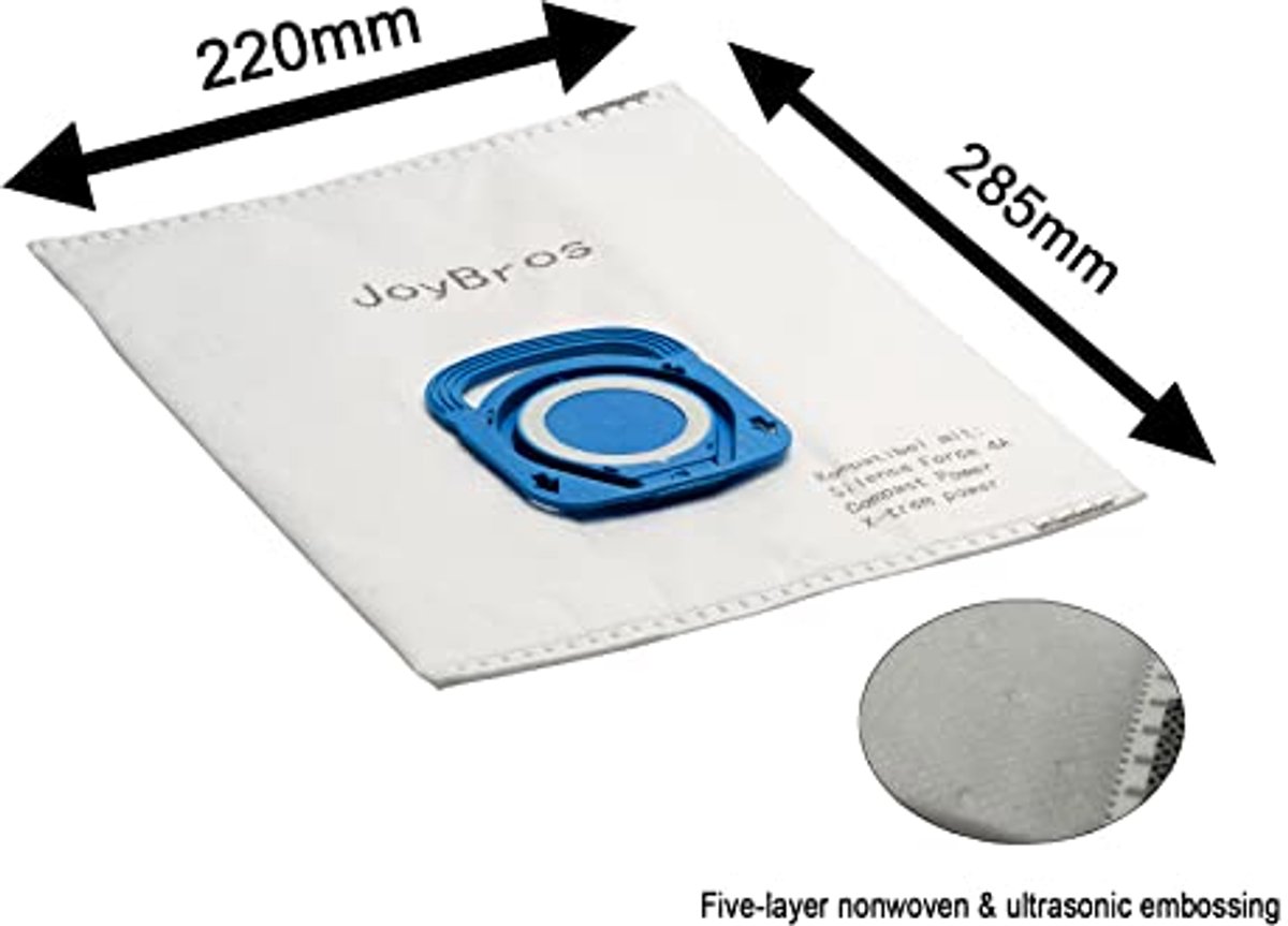 15-pack stofzuigerzakken voor Rowenta Hygiene+ en Compact Power
