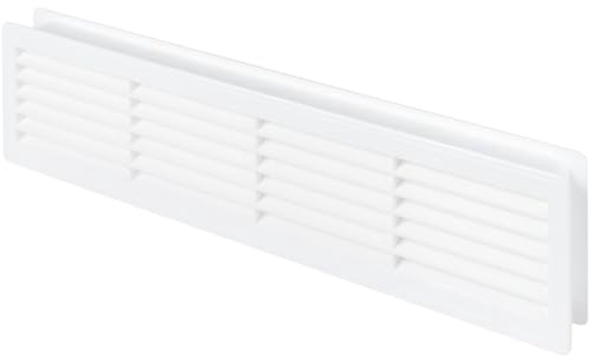 Ventilatierooster voor Deur - Dubbelzijdig Ondoorzichtig Kunststof Rooster 440 x 120 mm