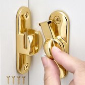 Deurslot, extra deurslot, deurgrendel, badkamer, latch, aluminiumlegering, draaigreep, vergrendelslot, kast, deur, vergrendeling, diefstalbeveiliging, lock, toepasbaar op verschillende deuren