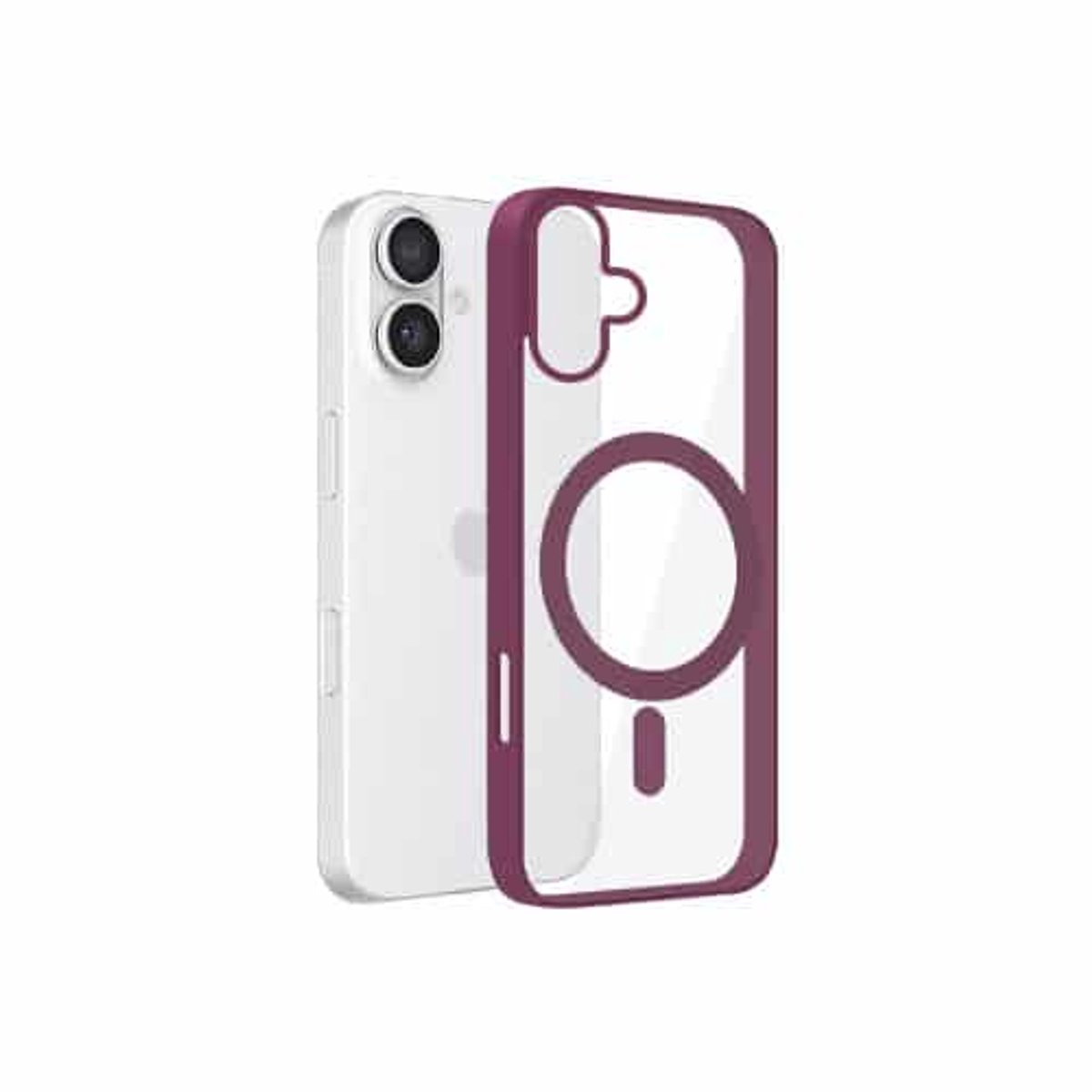 Zanaé – Backcover – iPhone 17 – hoesje – MagSafe – Wijnrood