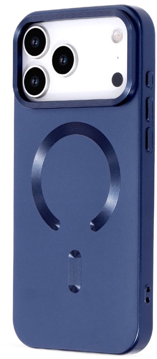 AziLine Magnetische Premium Blauw Hoes voor iPhone 17 Pro – Stijlvolle Bescherming Painted Magsafe iPhone 17 Pro Backcover Case