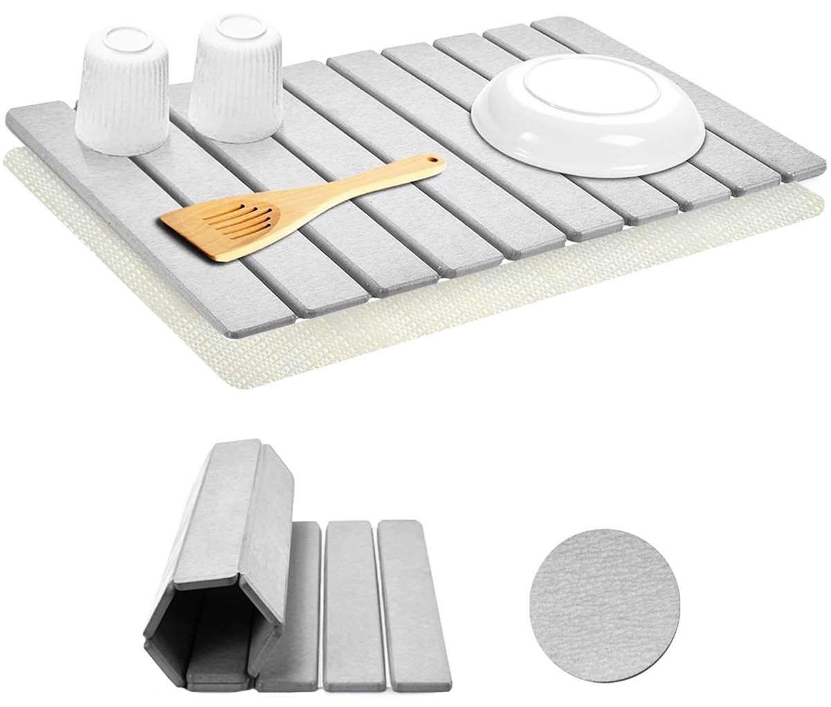 Ibenzoa® Multifunctionele absorberende mat voor keukengebruik en meer, 60 x 40 cm