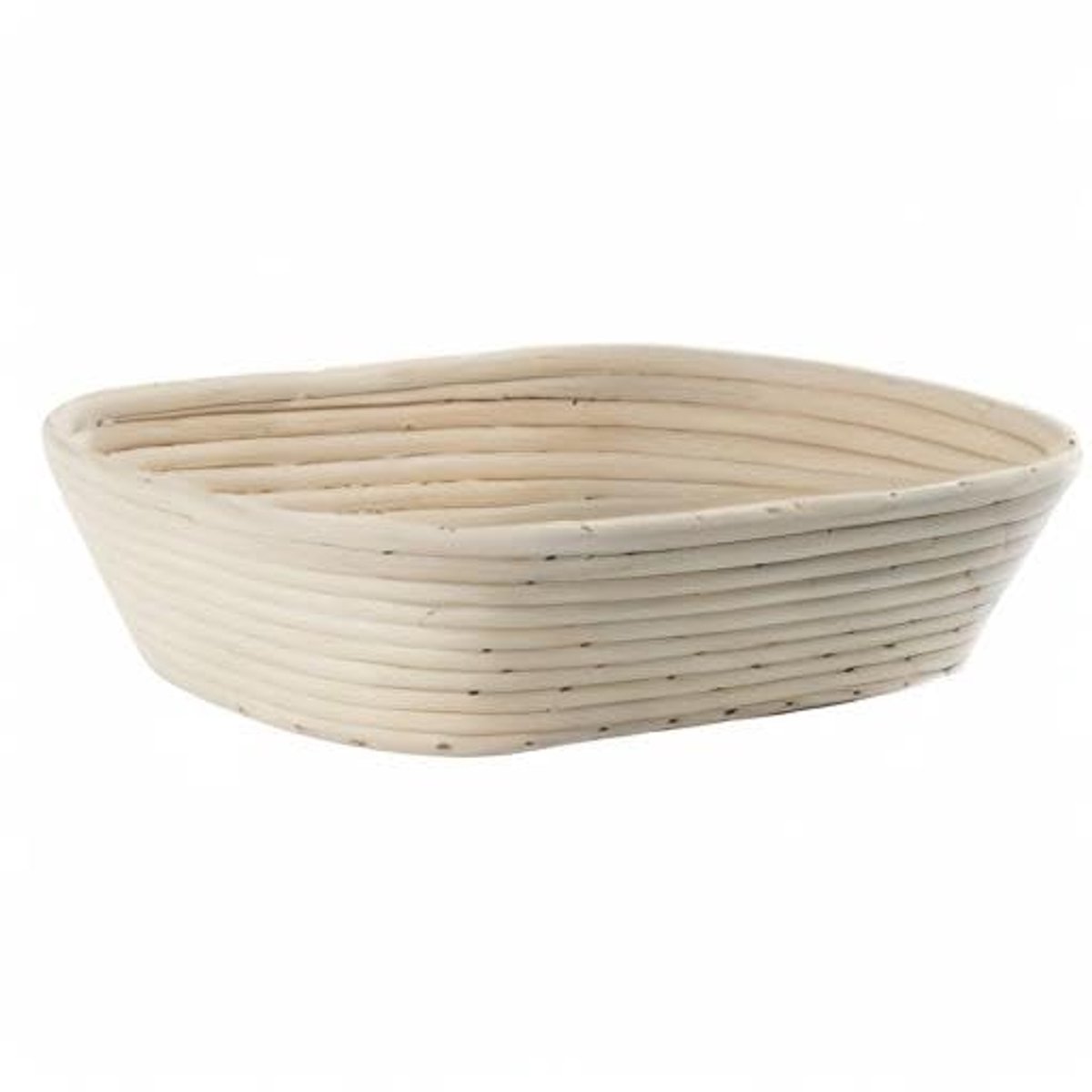 Ovale rotan broodbakmand voor thuis - 32 x 15 cm, hoogte 9 cm