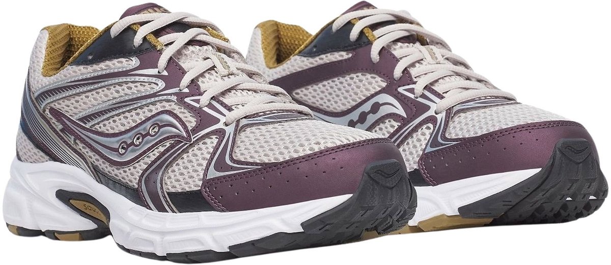 Saucony Ride Millennium wit - zwart - zilver - donkerrood - bruin