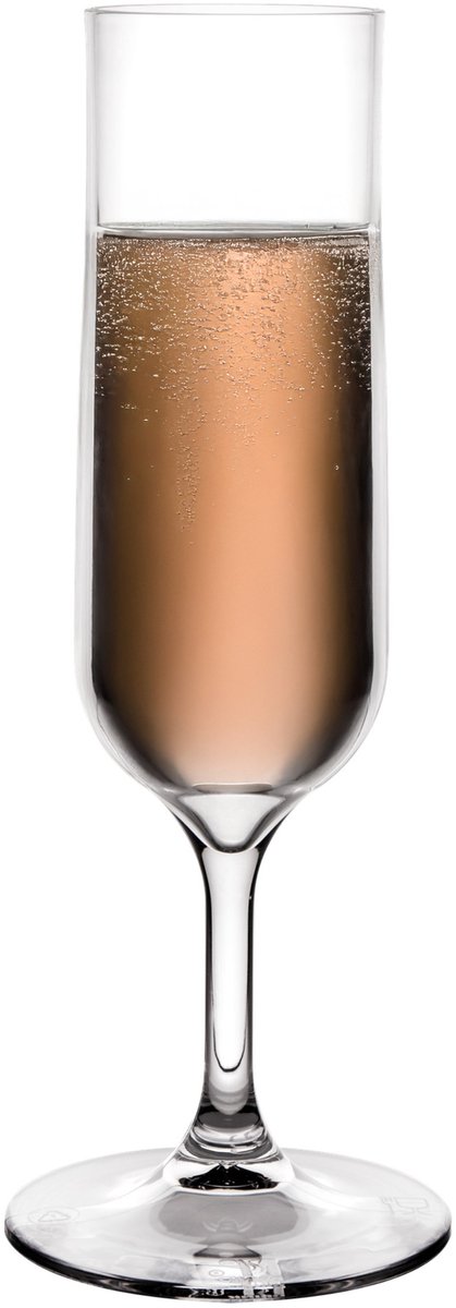 MPDrink Flute Tulp - SAN kunststof - 16 cl - onbreekbaar - herbruikbaar - champagneglazen - prosseco