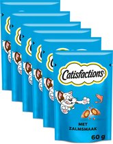 Catisfactions Snacks - Kattensnoepjes - Zalm - 6 x 60g