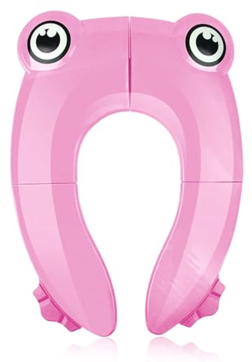 Opvouwbaar Draagbaar Peuter WC-Bril voor Zindelijkheidstraining - Hygiënische Toiletzitje met Antislip Siliconen Pads
