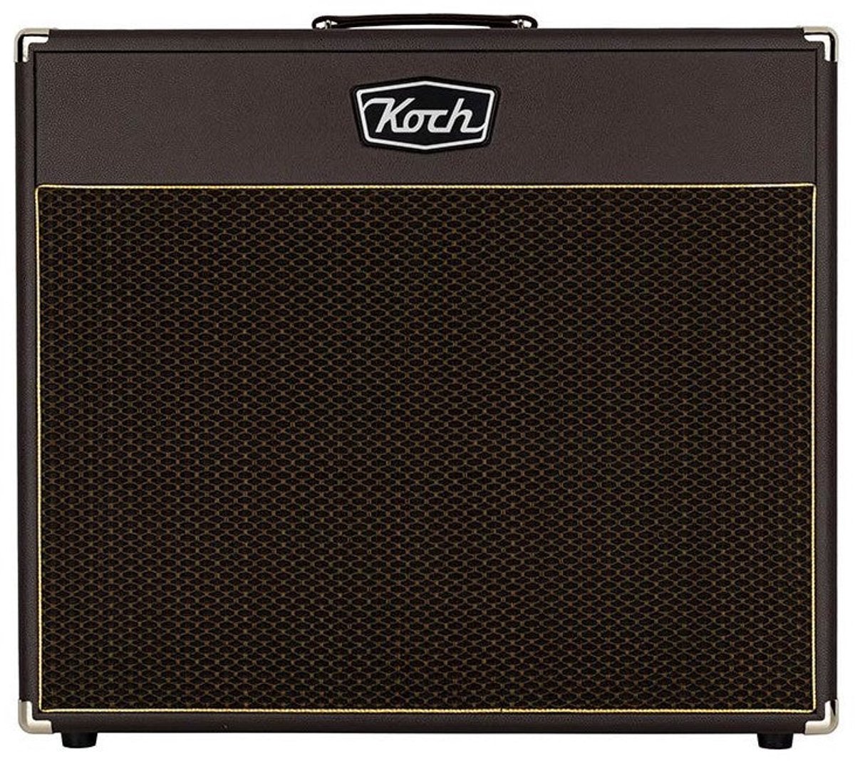 Koch KSC212OB/BR120 Speaker Cabinet – 2x12 120W Open Back Gitaarcabinet in Bruin met Bruin Speakerdoek
