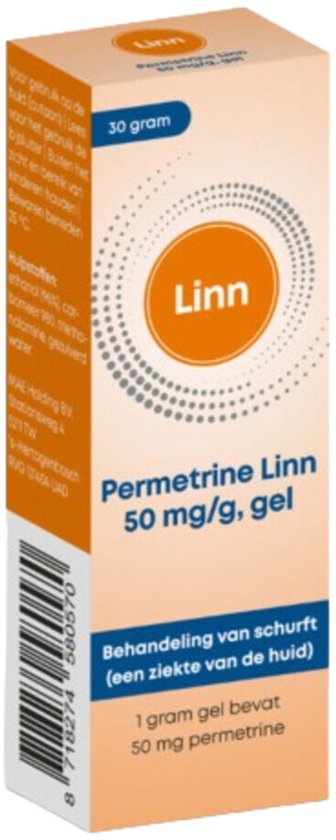 Linn Permetrine Gel 50mg/g - 2 x 30 gr - Voordeelverpakking