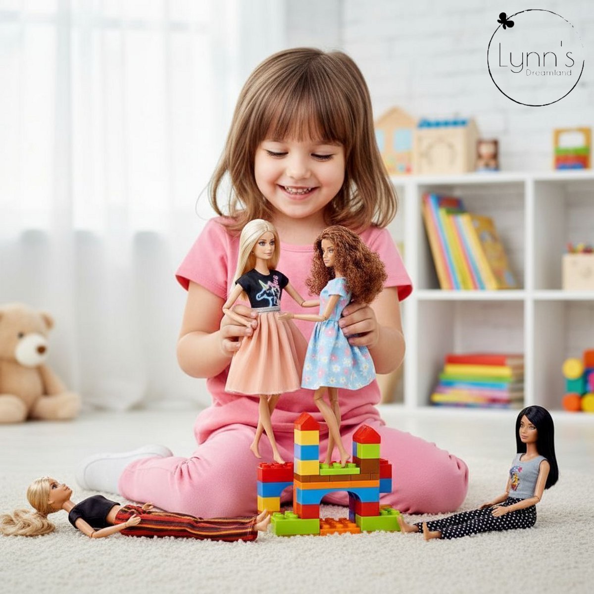 Lynn’s poppenkleertjes - Set ‘Demi’ - Geschikt voor modepop - Set van 5 outfits - Kleding voor modepoppen - Cadeauzakje — afbeelding 8
