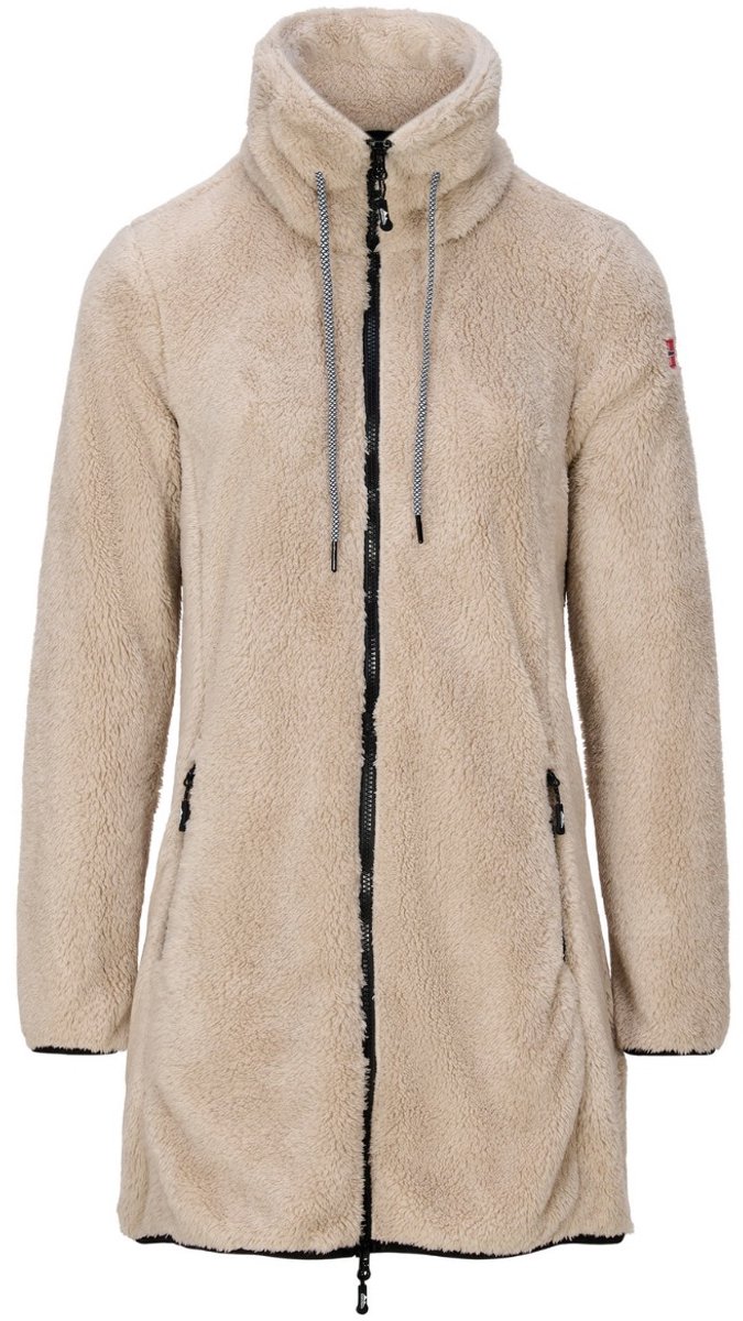 Nordberg Lang Fleece Vest Evelien - Dames - Sand - Maat S