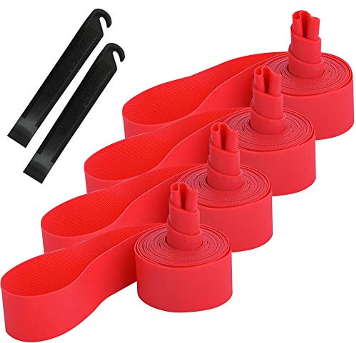 Premium PVC fietsbanden met lekbescherming en 2 fietsbandenlichters - 700C