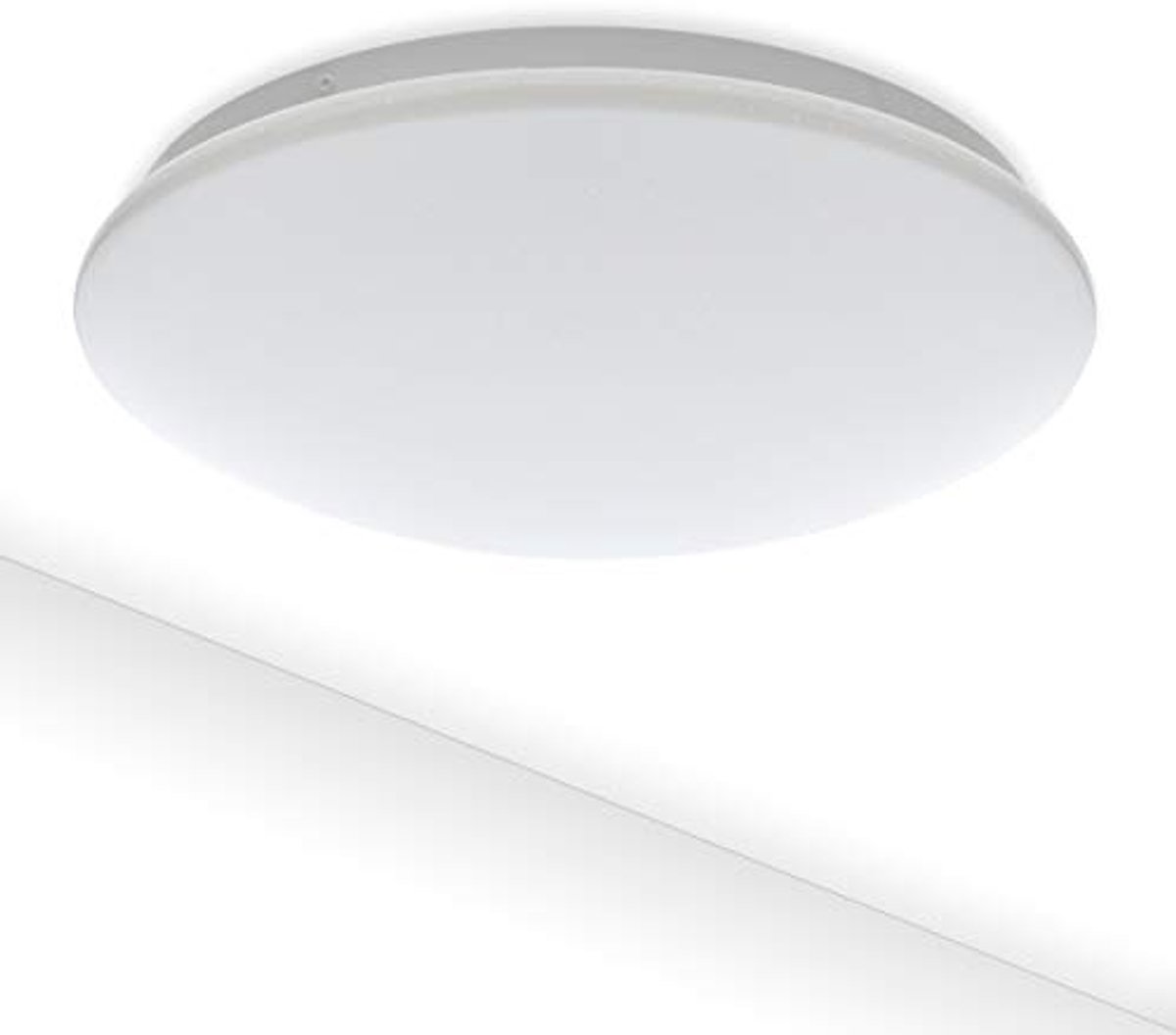 LED Plafondlamp 12W IP44 Warm Wit 3000K 980 Lumen Ø 27cm - Duurzame Binnenlamp voor Badkamer en Kinderkamer
