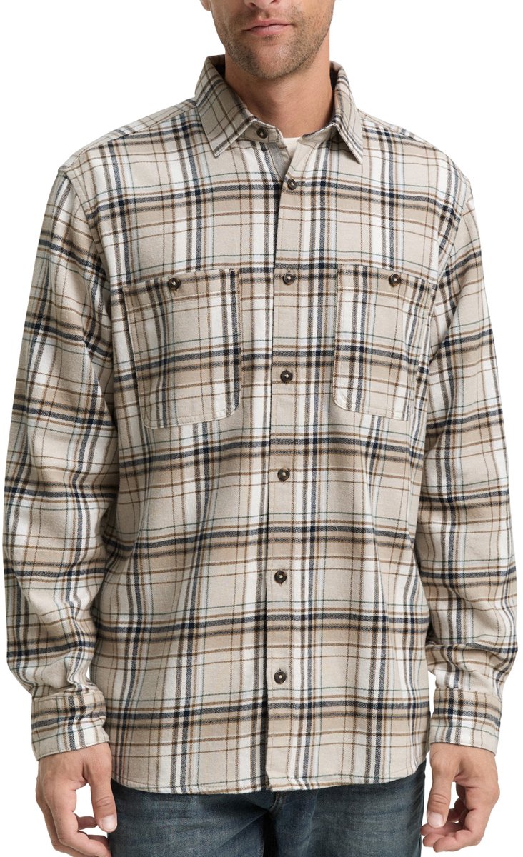 Tom Tailor Comfort fit flanellen overhemd met ruitjesmotief