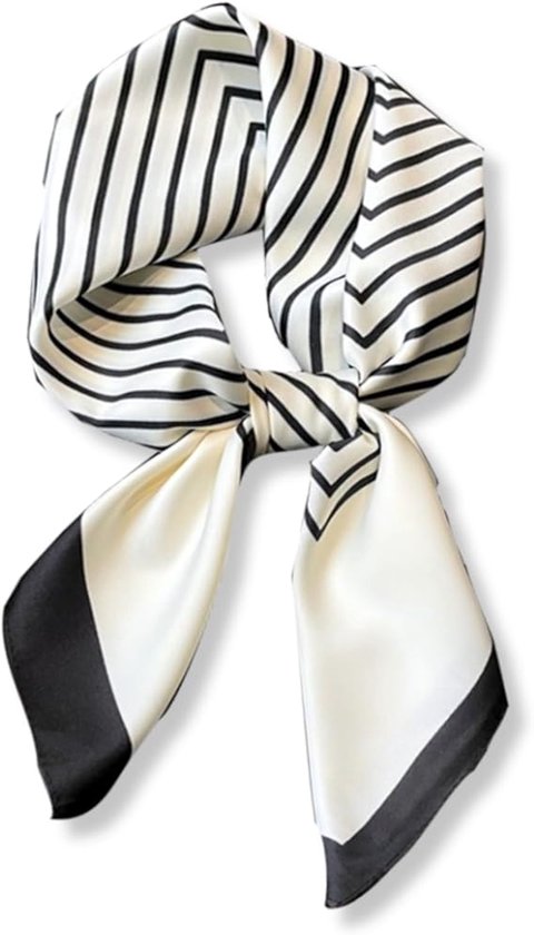 MEANBEAUTY Vierkante Zijden Hoofddoek voor Vrouwen Satijnen Bandana Hoofdsjaal Hals Sjaals 70 cm, 70