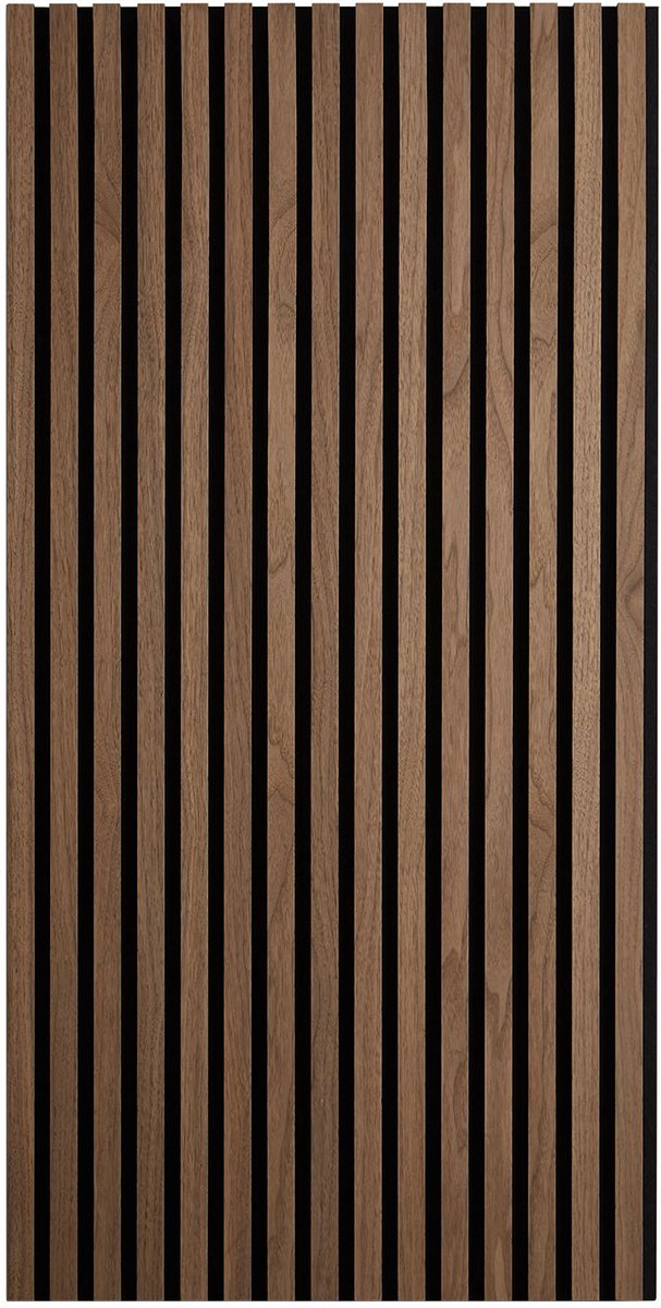 Homestyle4u akoestisch paneel - 60x120 cm - walnoot - 1 stuk