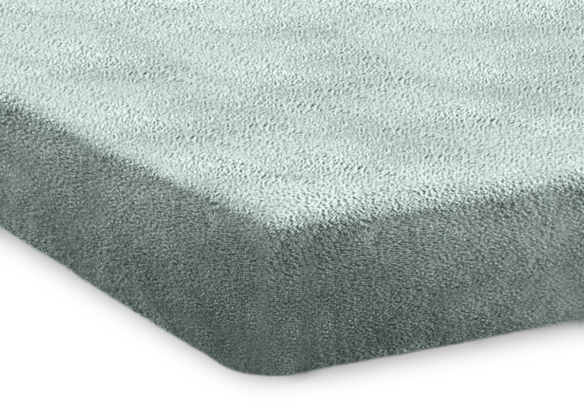 Eleganzzz Hoeslaken 200 gr/m2 Hoogwaardig Teddy Pluche 35cm Hoekhoogte - Jade - 160x200 - Hoeslakens - Lits Jumeaux - Fluffy Hoeslaken