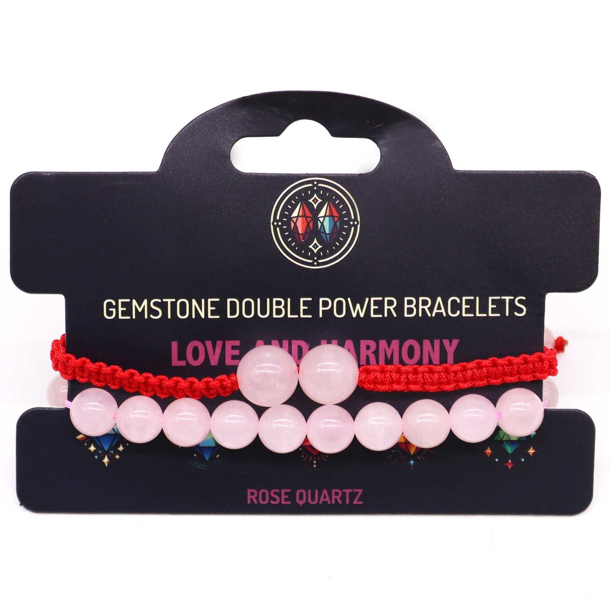 Ancient Wisdom Edelsteen Dubbele Kracht Armbanden - Rozenkwarts