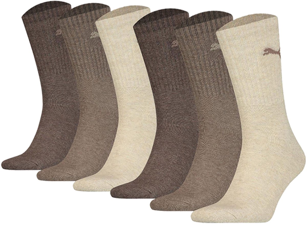 Puma Sokken Set van 6 Bruin