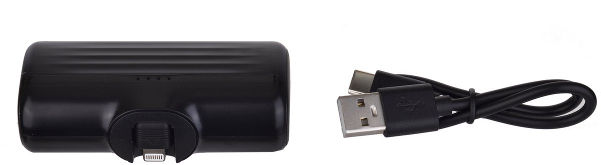 Tekmee Powerbank 5000 mAh – Draagbare Oplader – USB-C en Lightning – Snelladen tot 2.1A – foto 2