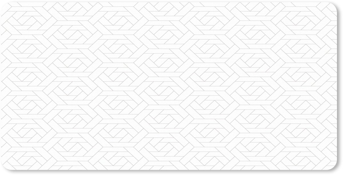 Muismat XXL 80x40 cm - Bureau onderlegger - Bureau mat Grafisch - Patroon - Modern - Tegels - Bureaumat - Gaming mousepad xl - Bureaulegger groot - Computer deskmat