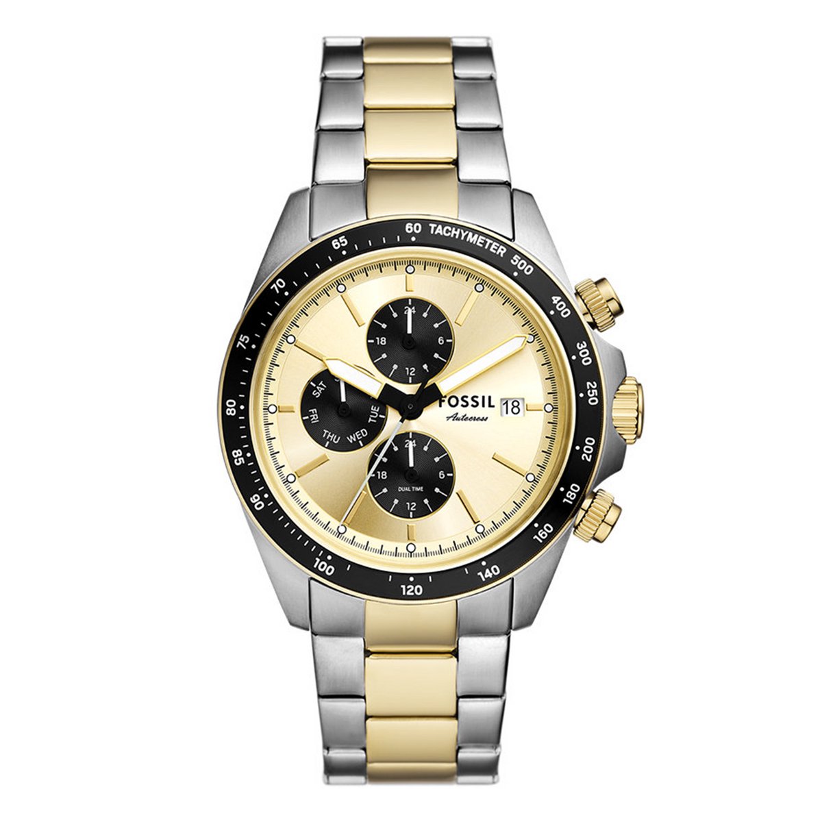 Fossil Autocross FS6126 Horloge - Staal - Multi - Ø 42 mm