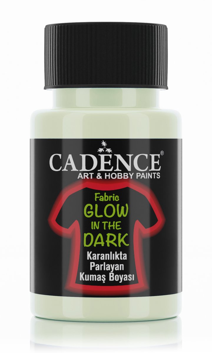 Cadence Glow in the Dark Textielverf 50 ml Natuurlijk Groen