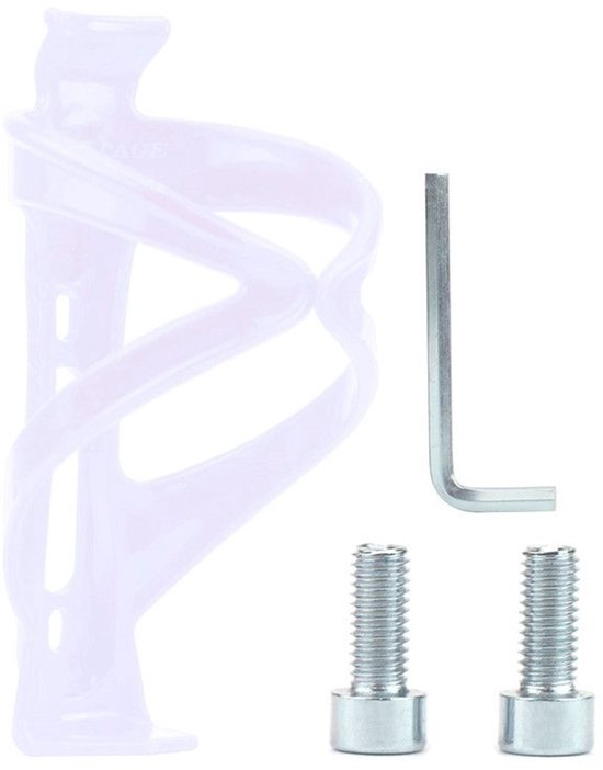 2-delige plastic bidonhouder voor fietsen - Bidonhouder/bekerhouder - Fietsaccessoires/Fietsaccessoires (zwart en wit) — afbeelding 5