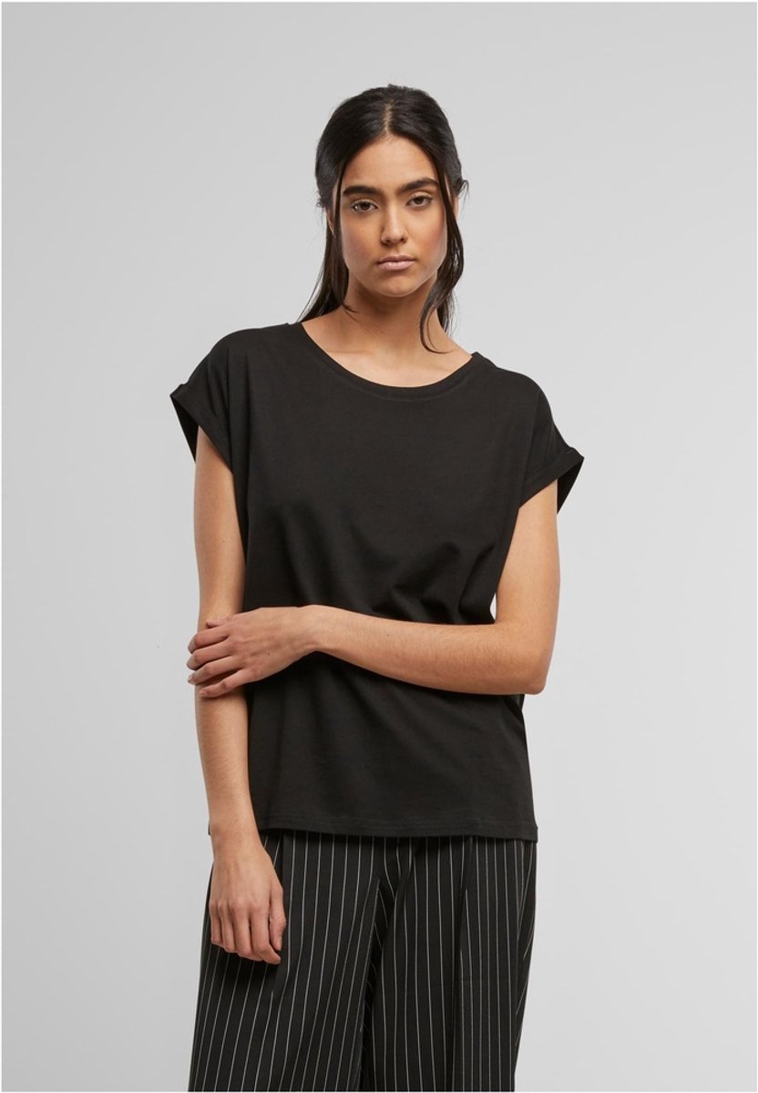 Urban Classics Viscose Extended Shoulder Top S Zwart