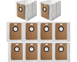 stofzuigerzakken - geschikt voor Tapo RV30 Max - RV30 Max Plus - RV20 Max Plus - RVA202 - 16*14*17cm - voor robotstofzuiger - reserveonderdelen - 10 stuks