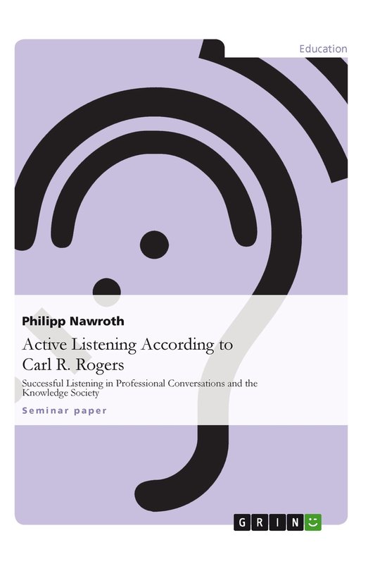 Active Listening According to Carl R. Rogers - cover