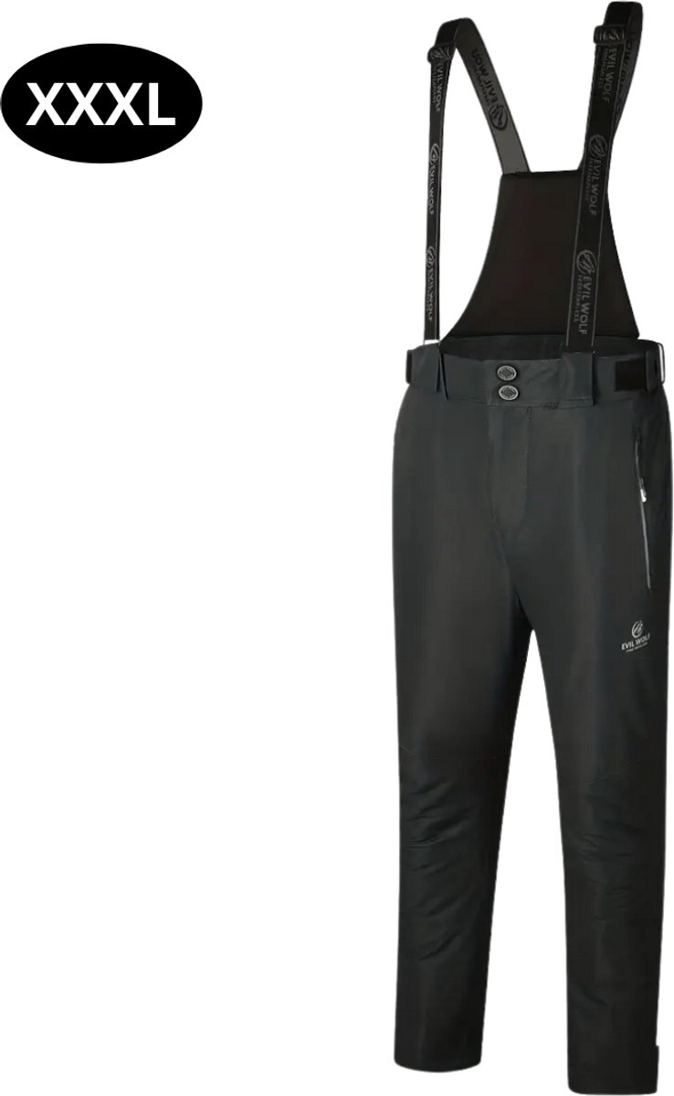 Nivard Skibroek Skipak Snowboard Broek Winterbroek Sneeuwbroek Heren Wintersport Grijs